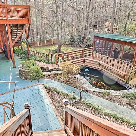 Asheville Mountain Getaway With Patio And Koi Pond! Bagian luar foto