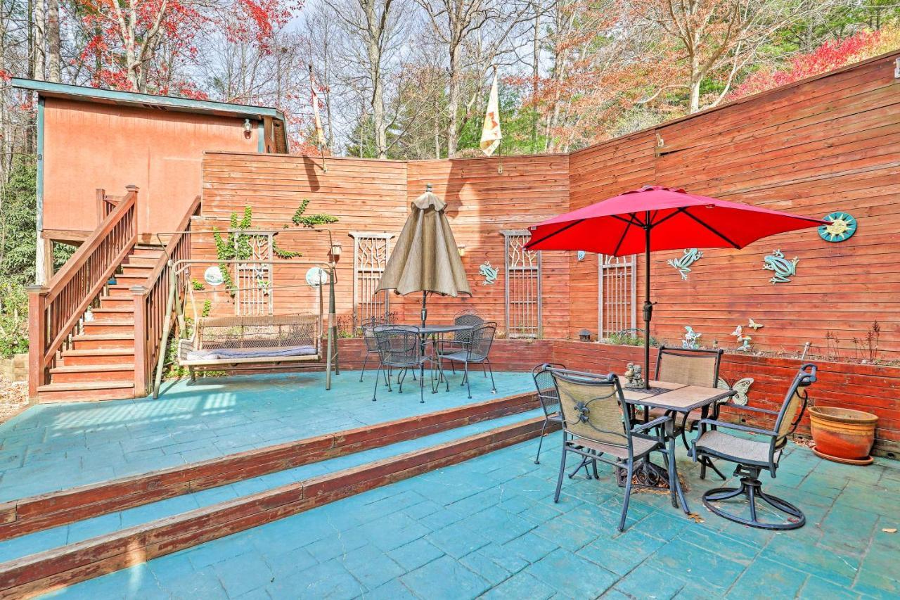 Asheville Mountain Getaway With Patio And Koi Pond! Bagian luar foto